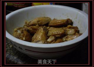微波炉叮鸡亦中的做法步骤：3