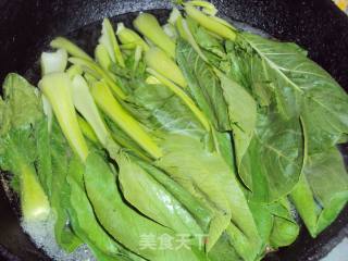 香菇扒油菜的做法步骤：4