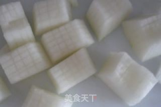 冬瓜烧毛豆的做法步骤：2