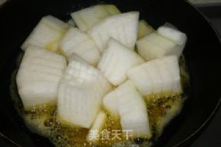 冬瓜烧毛豆的做法步骤：3