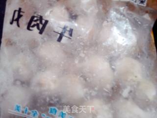 【牛肉丸煮挂面】的做法步骤：2