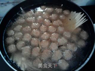 【牛肉丸煮挂面】的做法步骤：8