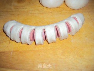 花瓣火腿面包的做法步骤：12