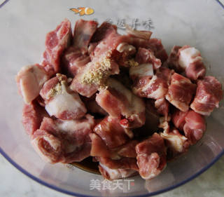 生炒菠萝排骨的做法步骤：7