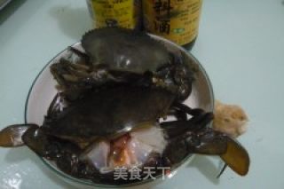 清蒸膏蟹的做法步骤：1