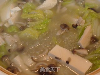 杂菌豆腐粉丝煲的做法步骤：10