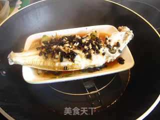 豉汁蒸剥皮鱼的做法步骤：6