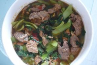 青菜烧牛肉的做法步骤：11