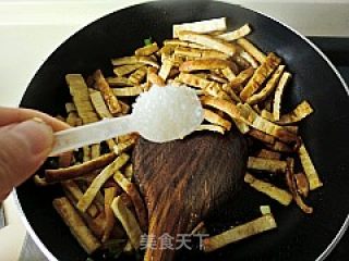 韭菜苔炒豆腐的做法步骤：8