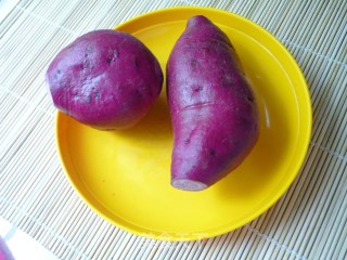 杏仁紫薯茶的做法步骤：1