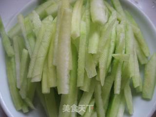 凉拌翠衣的做法步骤：2