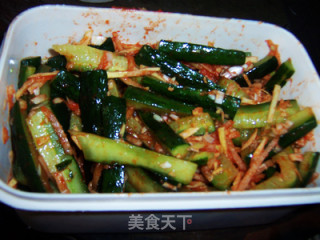 韩式酸辣黄瓜条的做法步骤：7