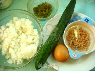 简单的美味炒饭【虾仁干蛋炒饭】的做法步骤：1