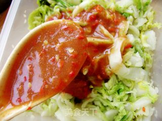 自制健康小菜----辣椒白菜的做法步骤：7