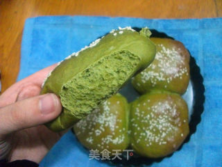 抹茶红豆面包的做法步骤：10