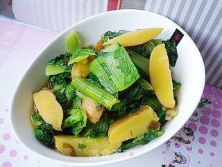 家常菜----小白菜炖土豆的做法步骤：11