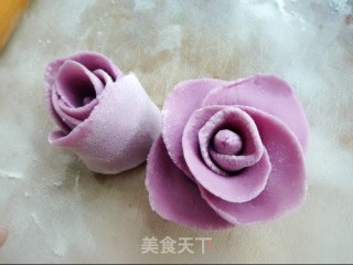 给老公和宝贝女儿的爱——紫薯牛奶馒头的做法步骤：11