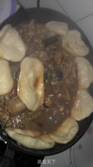 地锅鸡  带饼的做法步骤：11