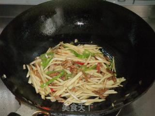 茭白炒肉丝的做法步骤：12