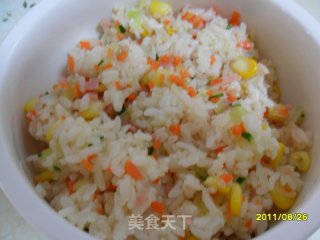 玉米饭团的做法步骤：3