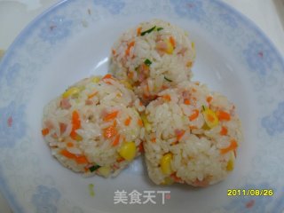 玉米饭团的做法步骤：4