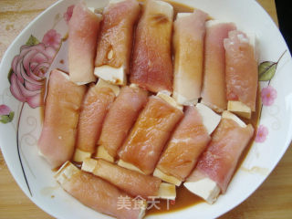 肉片豆腐卷的做法步骤：4