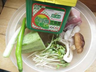 韩式豆酱汤翡翠面的做法步骤：7