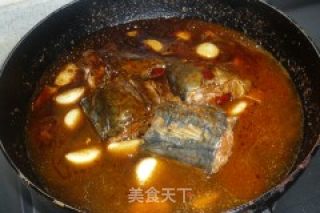 豆瓣酱烧马鲛鱼的做法步骤：7