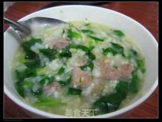 猪肝菠菜粥的做法步骤：11