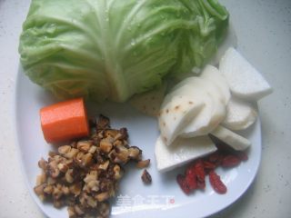 芋泥菜卷的做法步骤：2