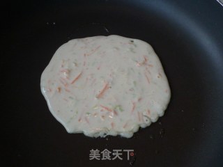 【胡萝卜笋瓜煎饼@牛奶麦片】青春期早餐很重要的做法步骤：5