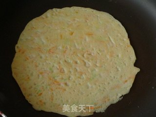【胡萝卜笋瓜煎饼@牛奶麦片】青春期早餐很重要的做法步骤：6