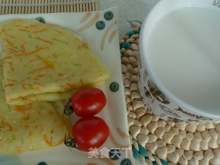 【胡萝卜笋瓜煎饼@牛奶麦片】青春期早餐很重要的做法步骤：12