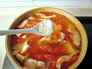 西红柿豆腐汤的做法步骤：10