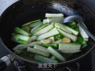 蒜仔烧丝瓜的做法步骤：5