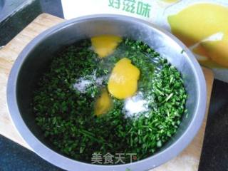 虾皮韭菜烘蛋的做法步骤：4