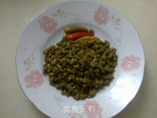 肉末豇豆的做法步骤：1