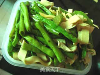 豆角豆腐皮的做法步骤：6