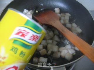 皮蛋炒山药的做法步骤：7