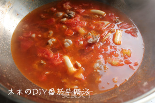 番茄牛腩汤的做法步骤：7