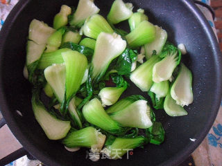【素菜】青菜栗子的做法步骤：6