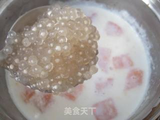 牛奶木瓜西米露的做法步骤：5