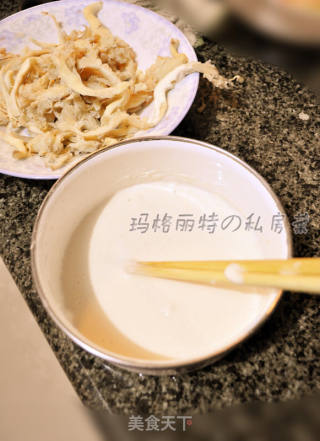 炸蘑菇的做法步骤：3
