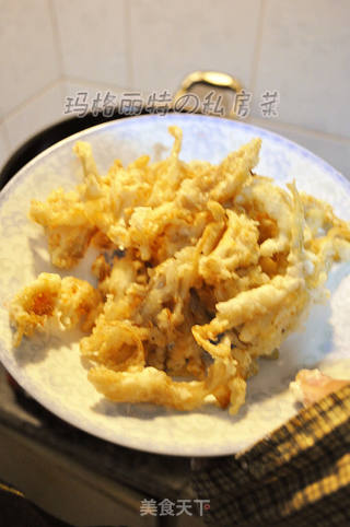 炸蘑菇的做法步骤：6