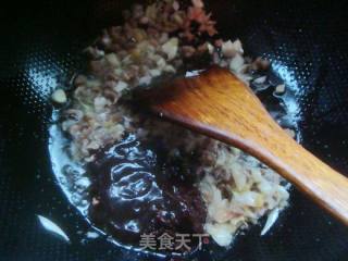 茄丁肉酱绿豆面的做法步骤：5