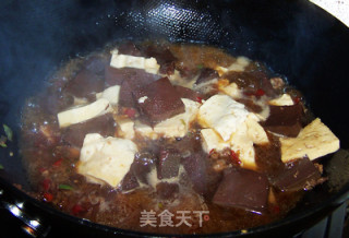 鱼香肉末黑白豆腐的做法步骤：9