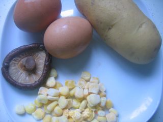 土豆玉米球蒸蛋的做法步骤：1