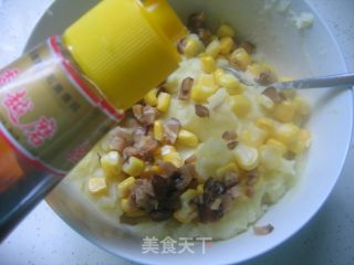 土豆玉米球蒸蛋的做法步骤：5