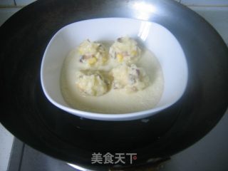 土豆玉米球蒸蛋的做法步骤：7