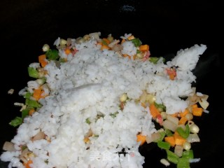 猪排 什锦炒饭的做法步骤：6